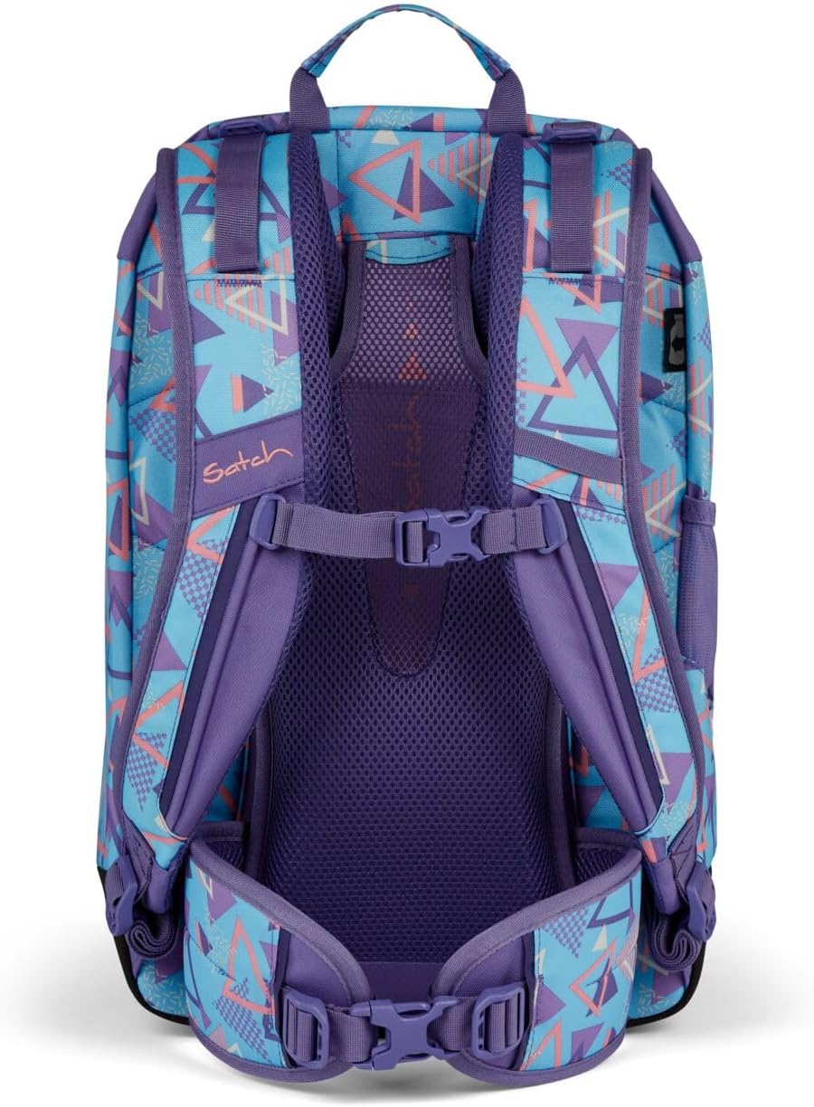 Satch Air Edition Schulrucksack Set 3tlg. inkl. Pencil Slider und Sporttasche 80s Dance, 80s Dance