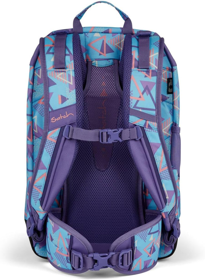 Satch Air Edition Schulrucksack Set 3tlg. inkl. Pencil Slider und Sporttasche 80s Dance, 80s Dance
