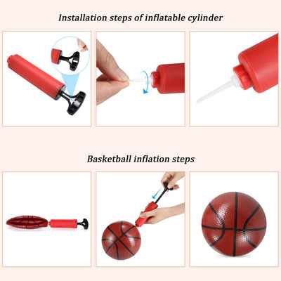 PELLOR 170cm Einstellbare Basketballständer,Basketballkorb mit Board Stand Hoop Set mit Netz und Bal