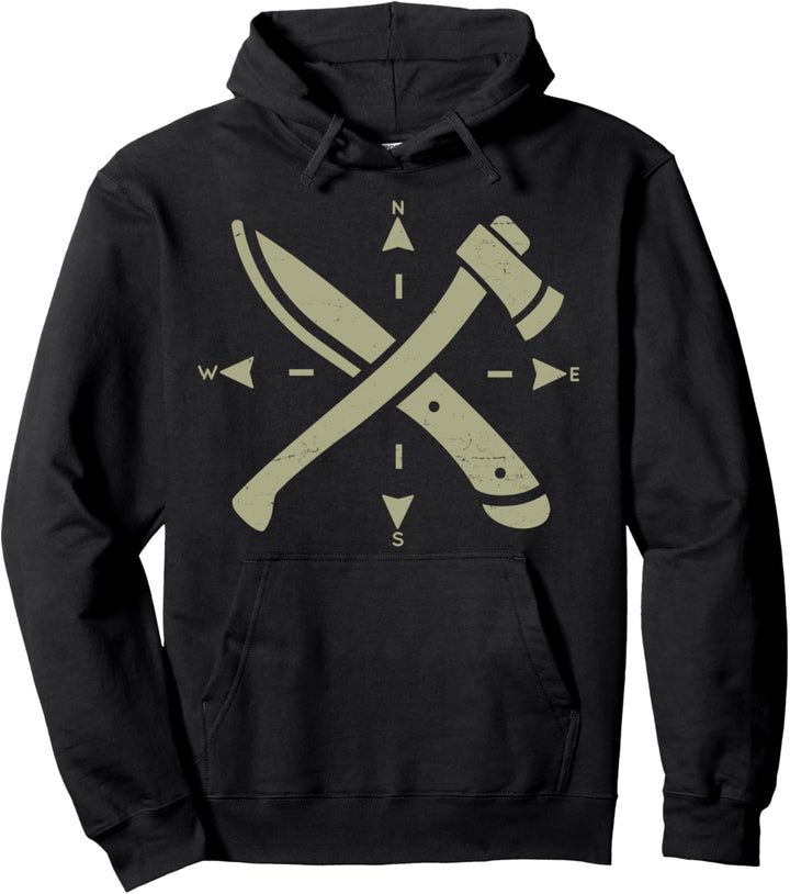 Camping - Bushcraft - Adventure Survival Wilderness - Camper Pullover Hoodie