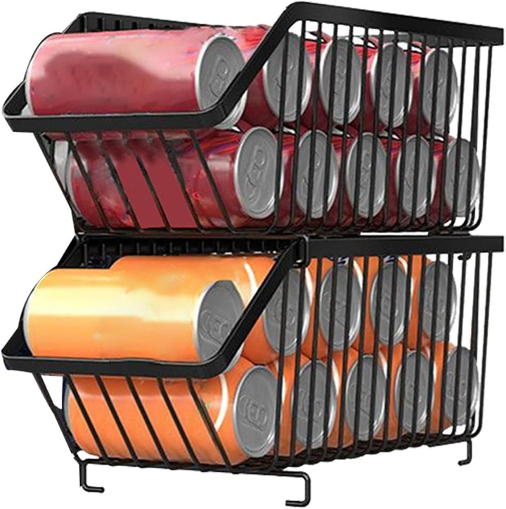 Dosenregal-Organizer, stapelbarer Eisen-Spender, robustes Dosenregal, platzsparendes Design, ideal f