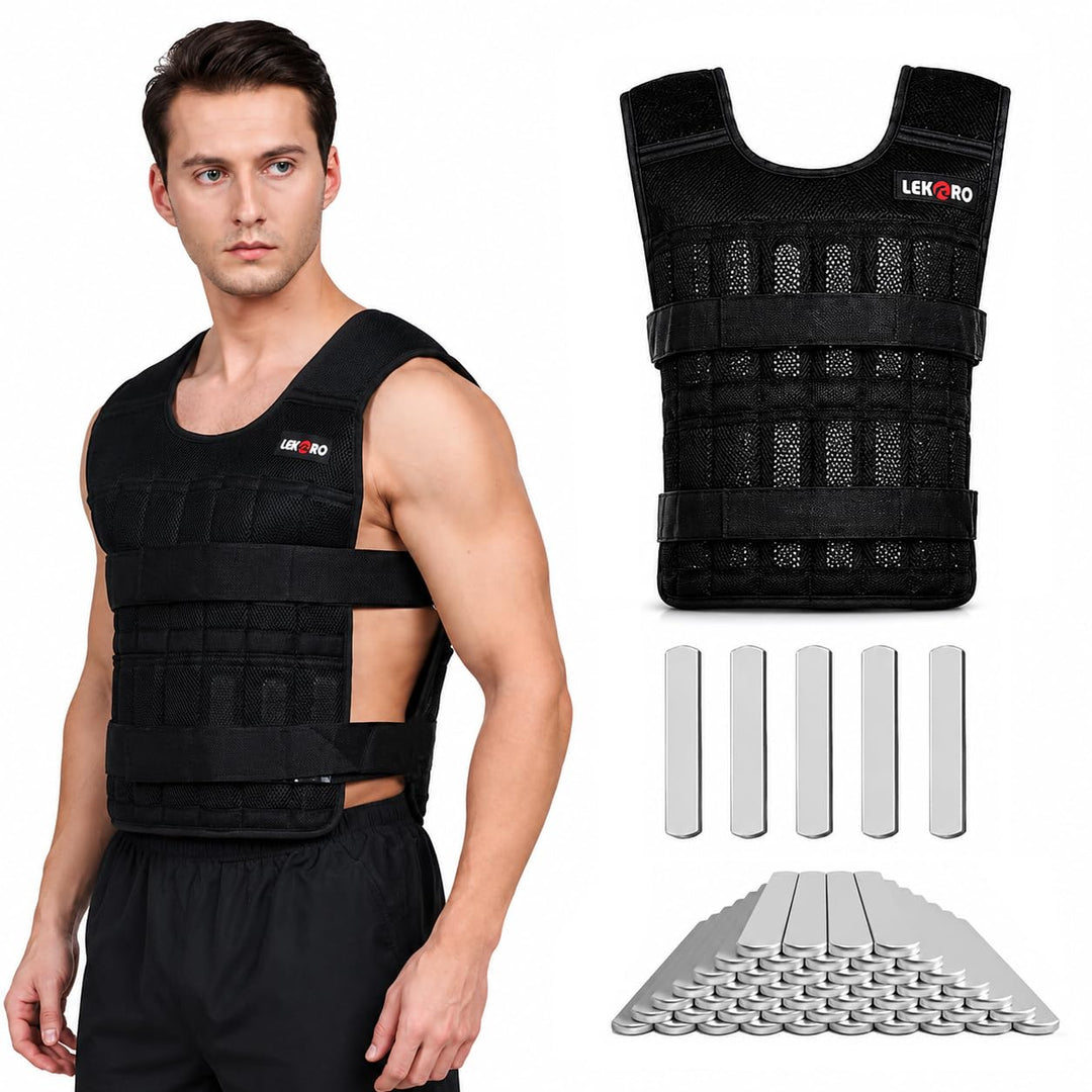 Verstellbare Gewichtsweste, 20 kg, Workout, Gewichtsweste, Training, Fitness, Gewichtsjacke für Männ