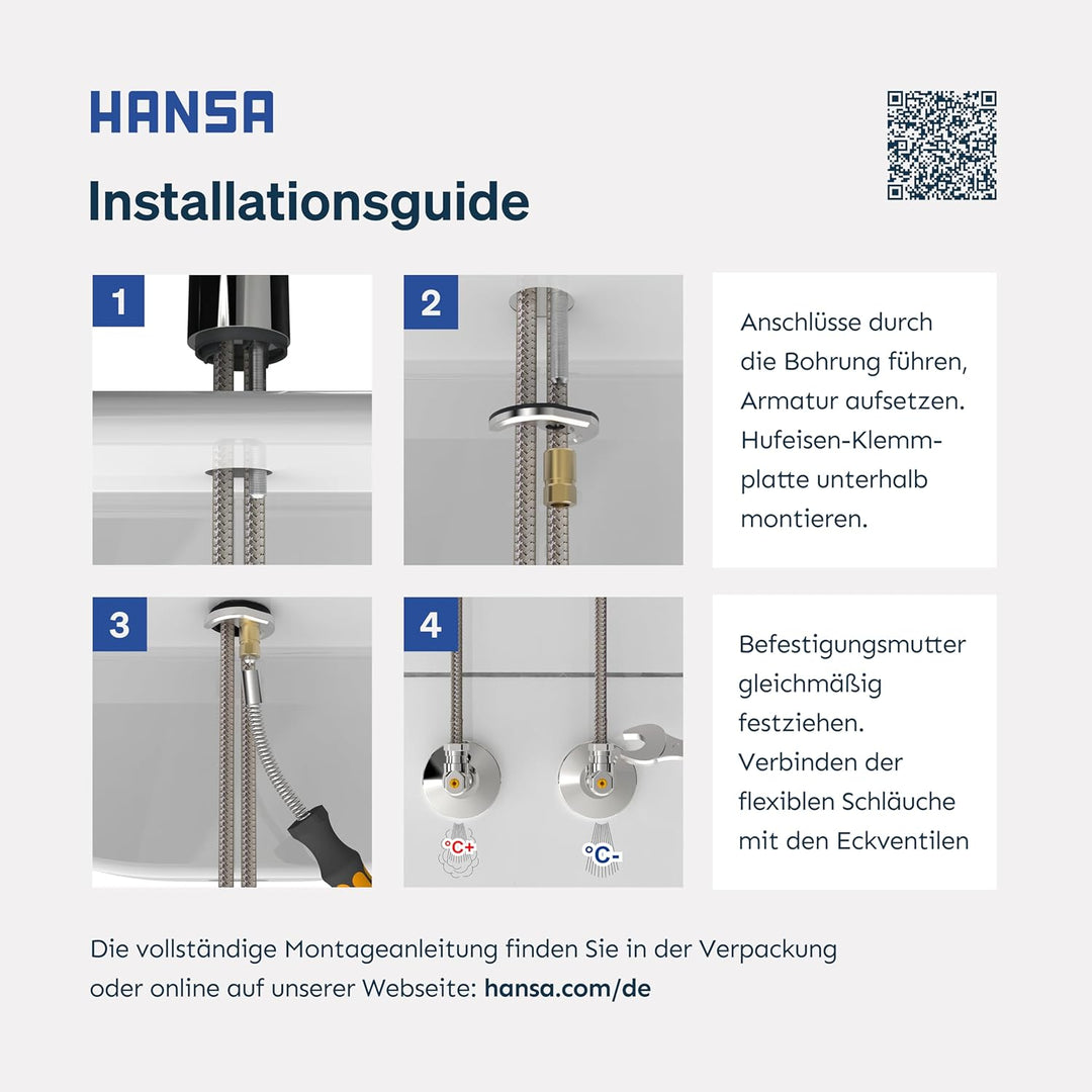 Hansa 09142283 Spültisch-Einhand-Einlochbatterie Hansatwist 0914, verchromt