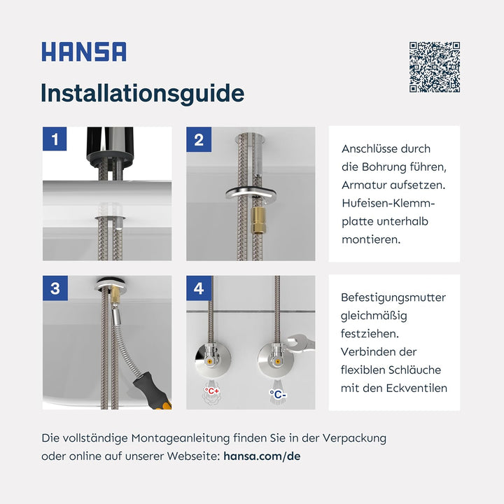 Hansa 09142283 Spültisch-Einhand-Einlochbatterie Hansatwist 0914, verchromt