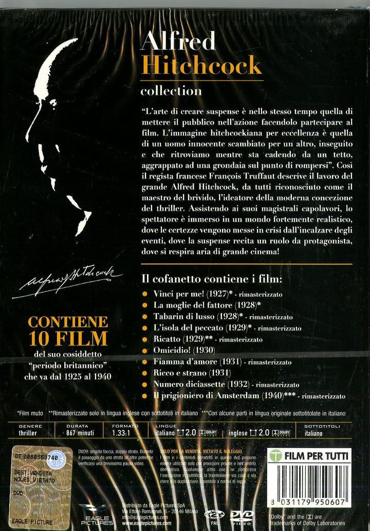 Dvd - Alfred Hitchcock Collection (5 Dvd) (1 DVD), DVD