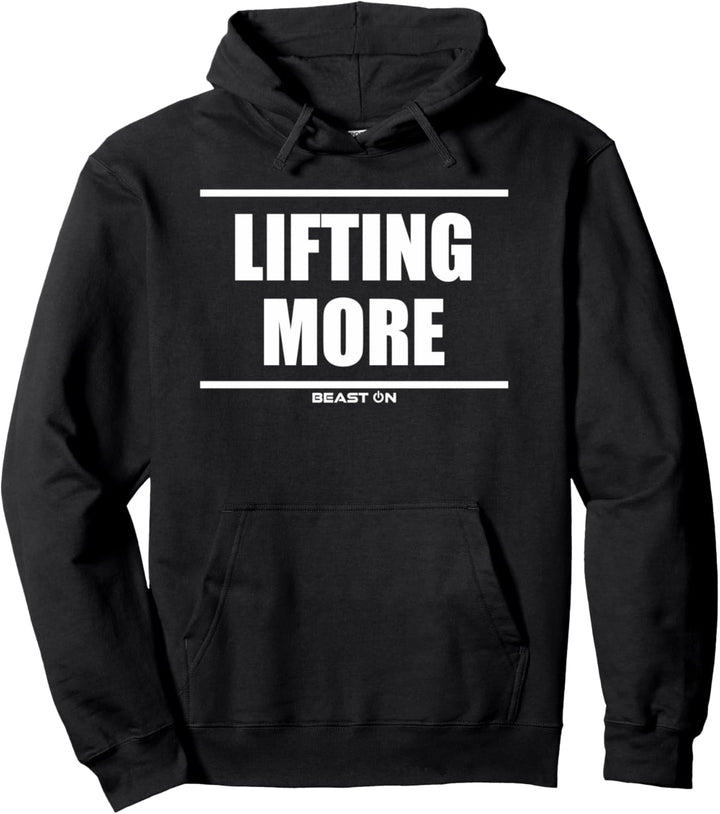 Lifting More Bodybuilding Gains Gainz Gym Fitness Motivation Pullover Hoodie
