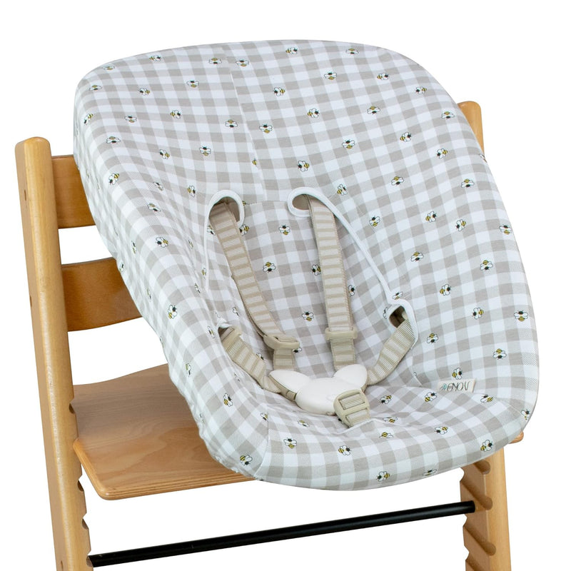 JYOKO Kids Bezug kompatibel mit Stokke Newborn (Picnic Vichy), Picnic Vichy