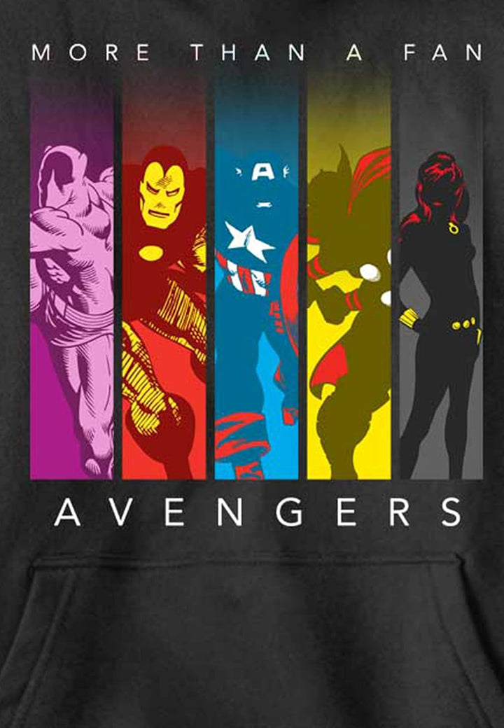 Marvel Unisex Kinder Fan Favs Hoodie S Schwarz, S Schwarz