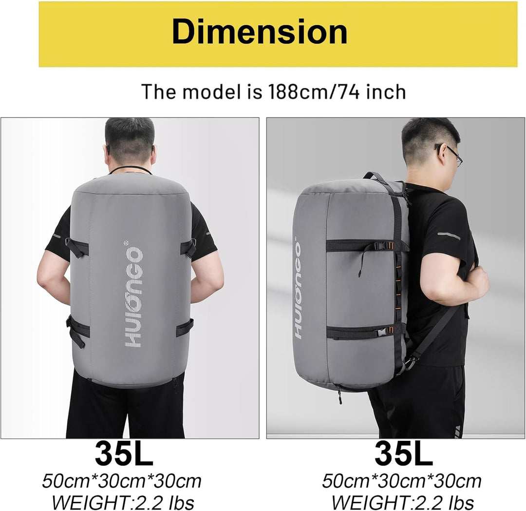Hulongo Sporttasche Herren Damen 40L Reisetasche Klein für Kurztrips Weekender Gym Tasche mit Schuhf