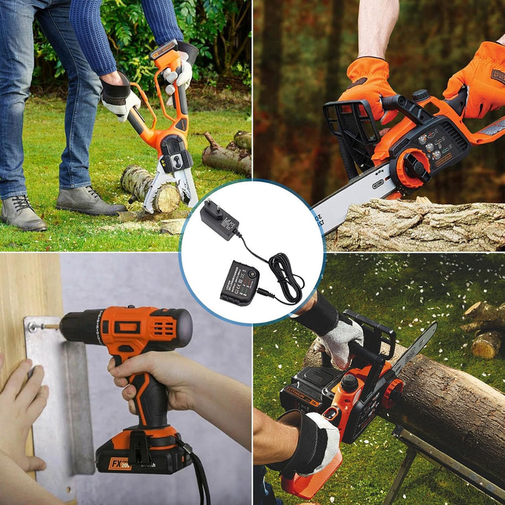 LCS1620 Ersatz Ladegerät Kompatibel mit Black & Decker, 18V /20V Lithium-Akku Ladegerät für BL2018 B