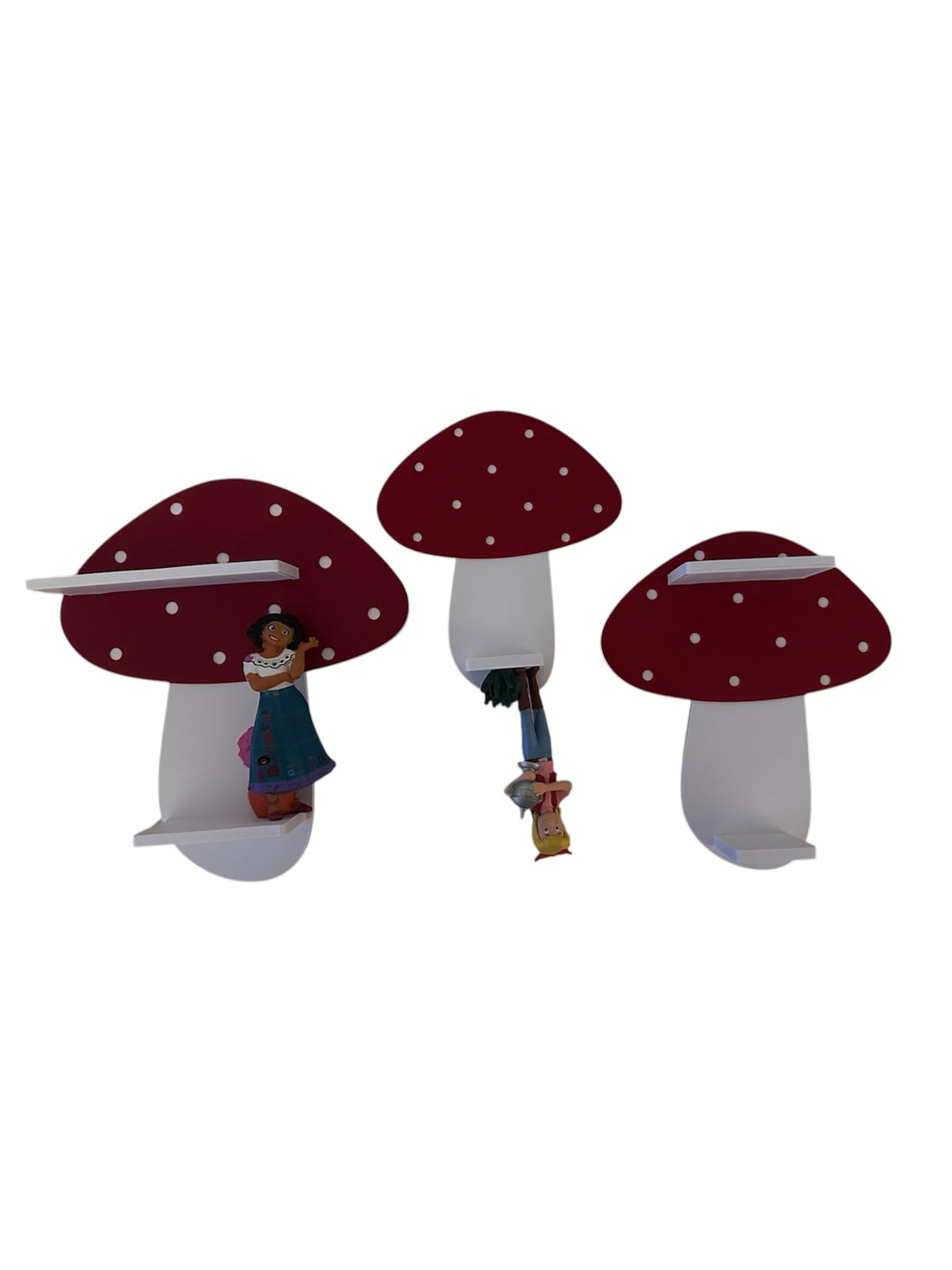 Pilze-3er-Set kompatibel für Toniefiguren, Tonieregal Toniebox Tonie Erweiterung - Erweiterungsregal