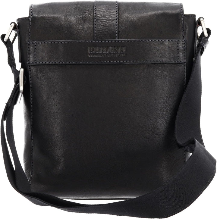 Leonhard Heyden Bergamo S Umhängetasche Leder 20 cm Schwarz, Schwarz