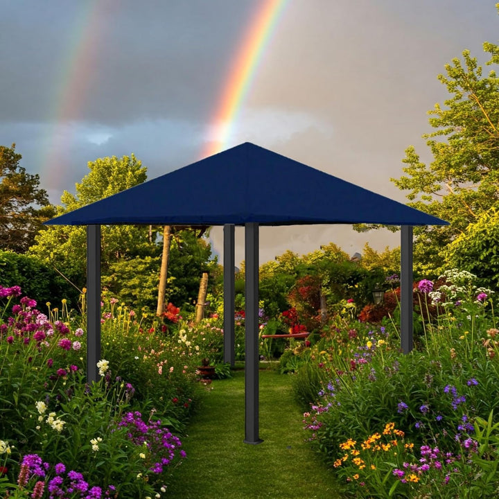 freigarten.de Ersatzdach für Pavillon 3x3 Meter Sand Antik Pavillon Wasserdicht Material: Panama PCV