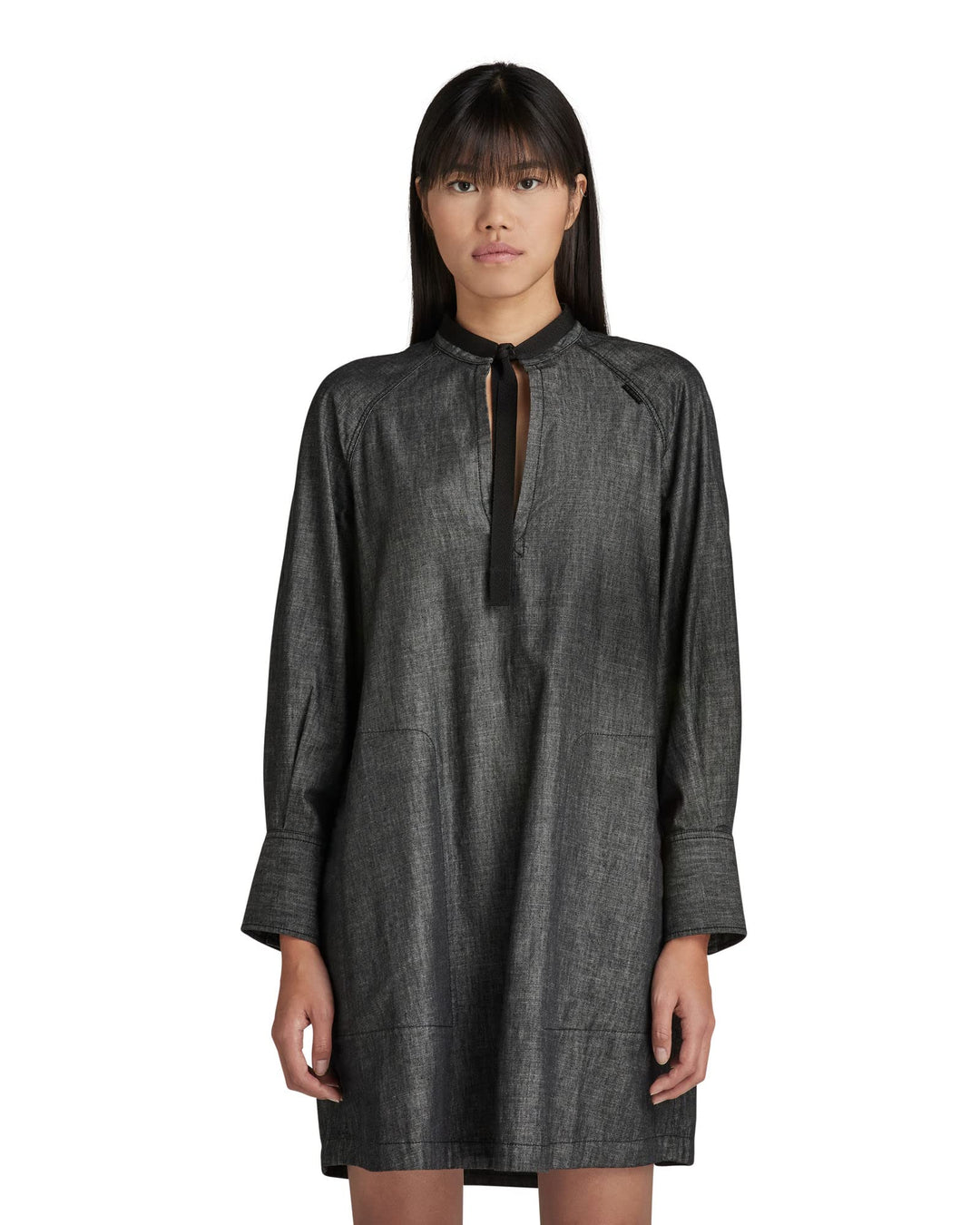 G-Star Damen V-Neck Tunic Dress S Schwarz (Jet Black D19054-d195-a814), S Schwarz (Jet Black D19054-
