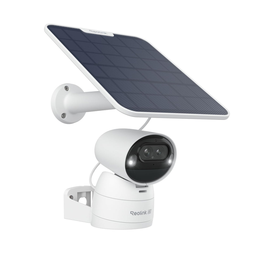 Reolink 4K Solar Überwachungskamera Aussen Akku mit 360° PTZ, Auto-Tracking, Dual Lens, 8MP WLAN Kam