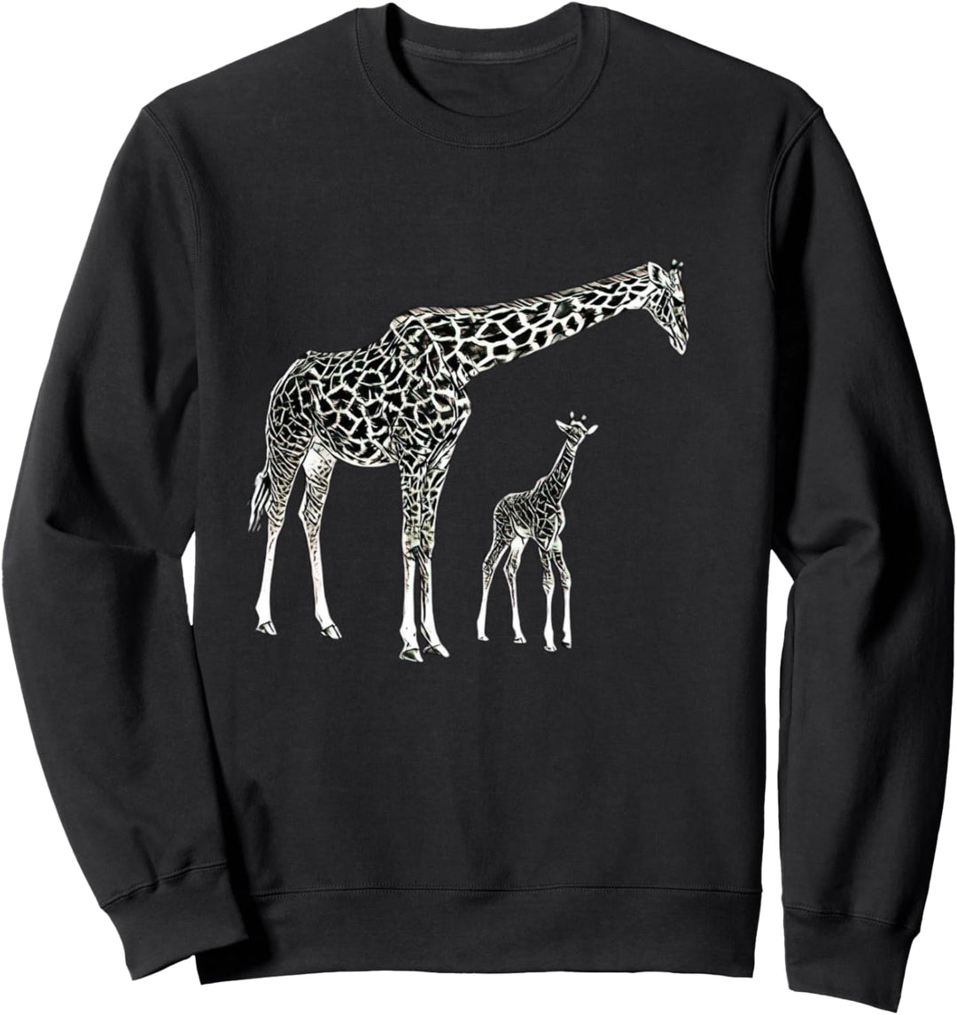 Giraffen Motiv Afrika Tiermotiv Tiere Wildtiere Giraffe Sweatshirt