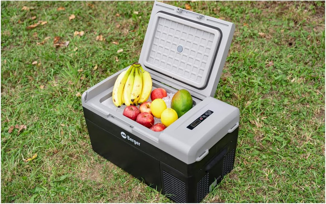 BERGER Tragbare Kompressor Kühlbox MC 20 Liter | Elektrische Kühlbox ideal für Camping mit Elektroni