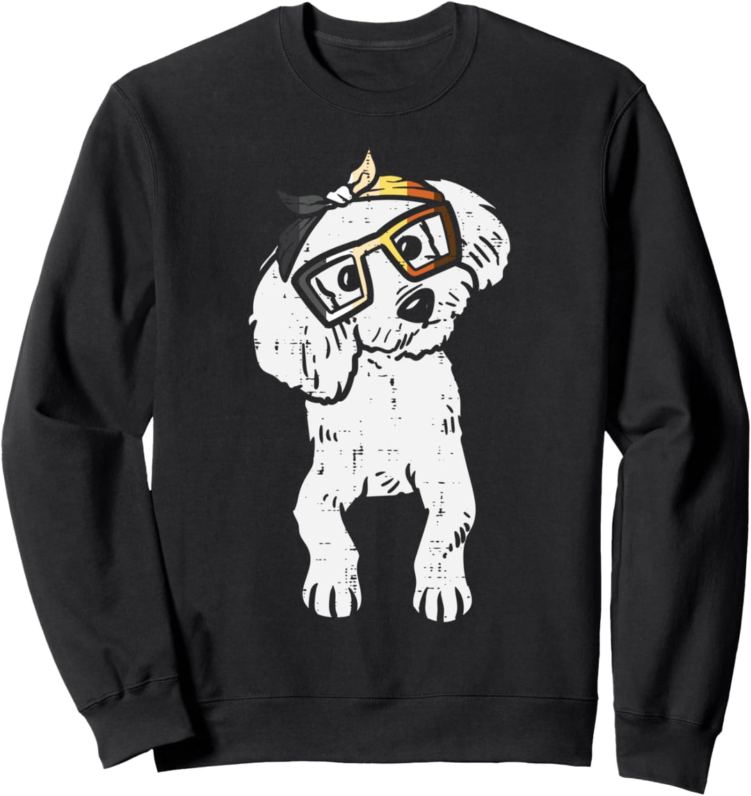 Poodle Dog Bandana LGBTQ Gay Bear Flag Gay Pride Men Lover Sweatshirt