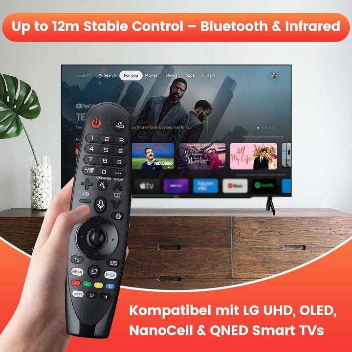 Universal Fernbedienung für LG Fernseher Smart TV OLED NanoCell QNED 4K/8K UHD – Ersatz-Fernbedienun