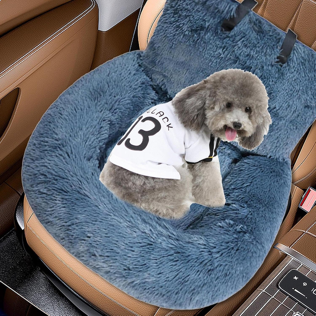 Hunde Autositz, Hundebett Auto, Hunde Autositz Fluff-y Inkl. Sicherheitsgurt, Haustier-Autositz, Aut