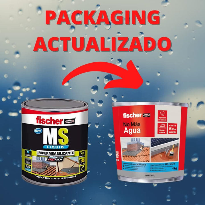 Fischer MS – Bote Imprägnierung MS wärmeleintende 4 kg grau MS Liquido 4 Kg Gris, MS Liquido 4 Kg Gr