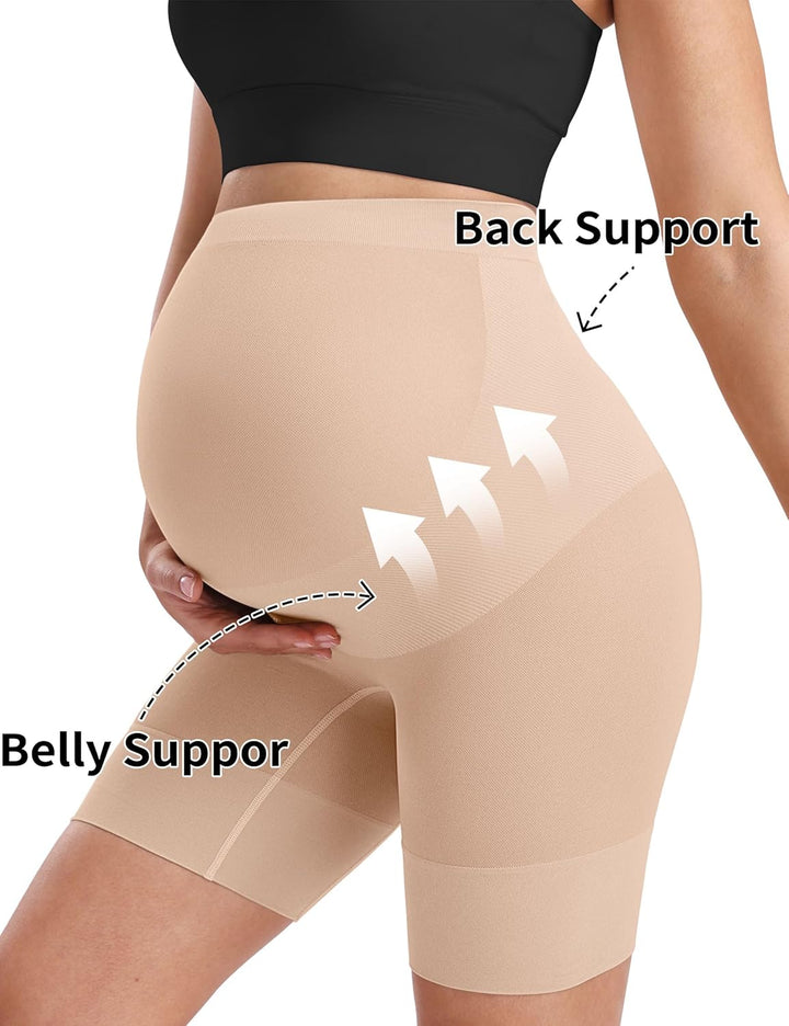 "Baby Bump" Premium Umstandsformbekleidung, hohe Taille, Mitte des Oberschenkels, Schwangerschaftsun
