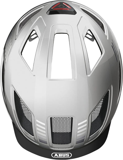 ABUS Stadthelm Hyban 2.0 - Fahrradhelm mit Rücklicht, ABS-Hartschale, guter Passform - für Damen und