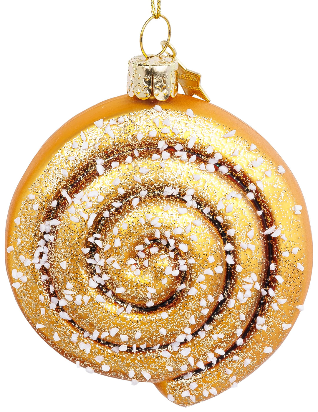 SIKORA Zimtschnecke besondere Weihnachtskugel Glas Christbaumschmuck Deko Figur Weihnachten Anhänger