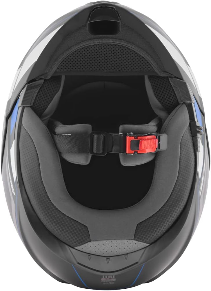 Bogotto FF403 Murata Klapphelm (Blue/Black,S (55/56)) S (55/56) Blau/Schwarz, S (55/56) Blau/Schwarz