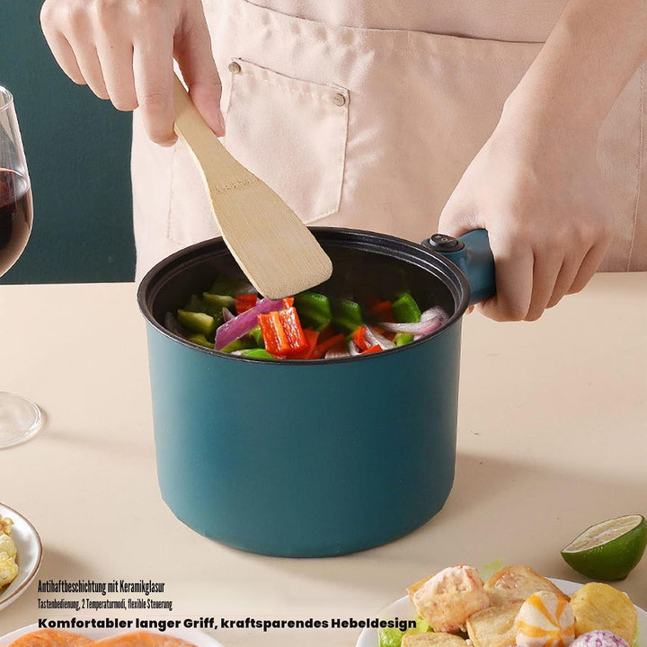 BAOFUYA Hotpot Elektrotopf, Hot Pots 1,8 L, Elektrischer Nudeltopf, Elektrischer Hot Pot, Kochtopf m