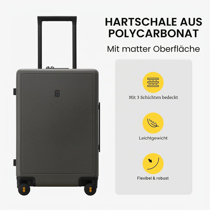 LEVEL8 Koffer Trolleys, handgepäck Leichtgewicht 100% PC, TSA Zahlenschloss Elegance Matte Design 8