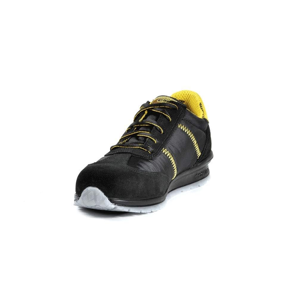 Cofra 78400-000.W40 OWENS S1 P SRC Sicherheitsschuhe, Schwarz/Gelb, Grösse 40 40 EU, 40 EU