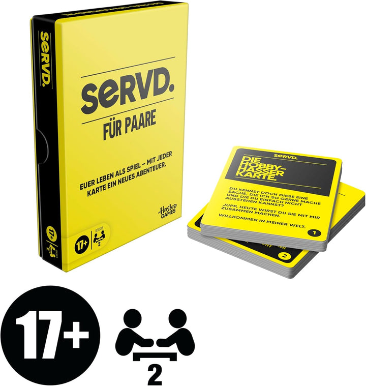 Hasbro Gaming SERVD Spiel für Paare – Das witzige Real-Life Kartenspiel für Partner – lustiges Gesch