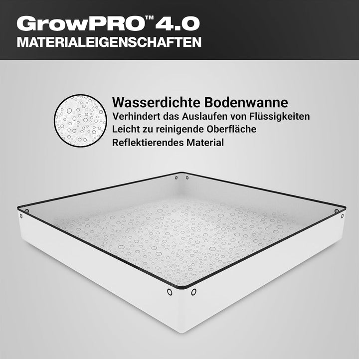 GrowPRO 4.0 XXS Growbox 40x40x120cm | Growzelt in Zwei Farben: Beige oder Chive (Beige), Beige
