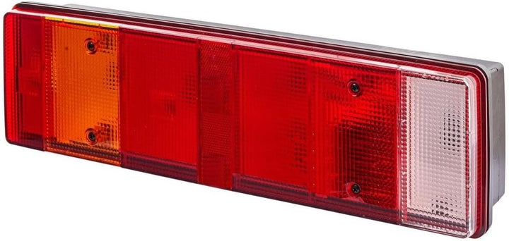 HELLA - Heckleuchte - Glühlampe - 24V - Anbau/geschraubt - Lichtscheibenfarbe: mehrfarbig - Stecker: