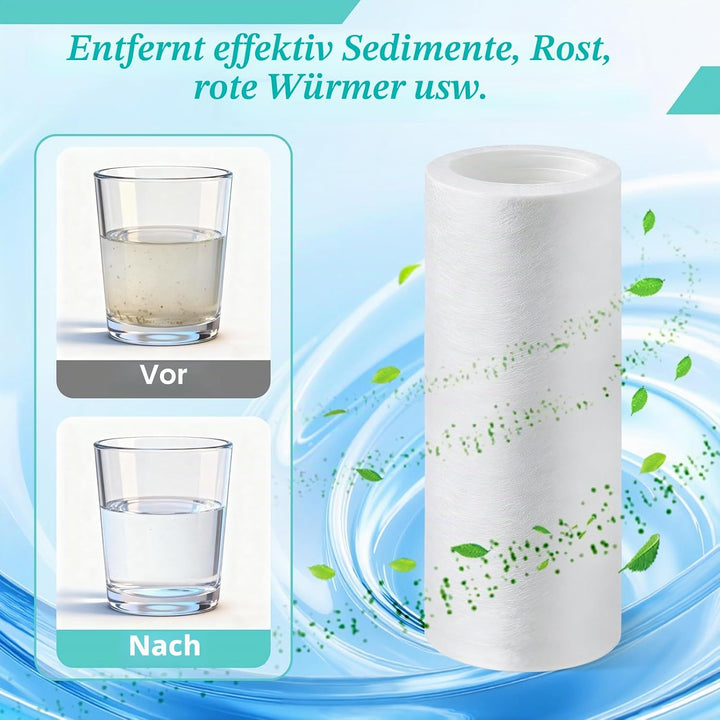 5 Stück Ersatzfilter für Grünbeck Wasserfilter FS 1, 80 µm Feinfiltration | Water Filter Ohne Schutz