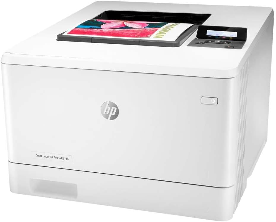 HP Color LaserJet Pro M454dn Farblaserdrucker (Laserdrucker, LAN, Duplex, Airprint) weiss Drucker LA