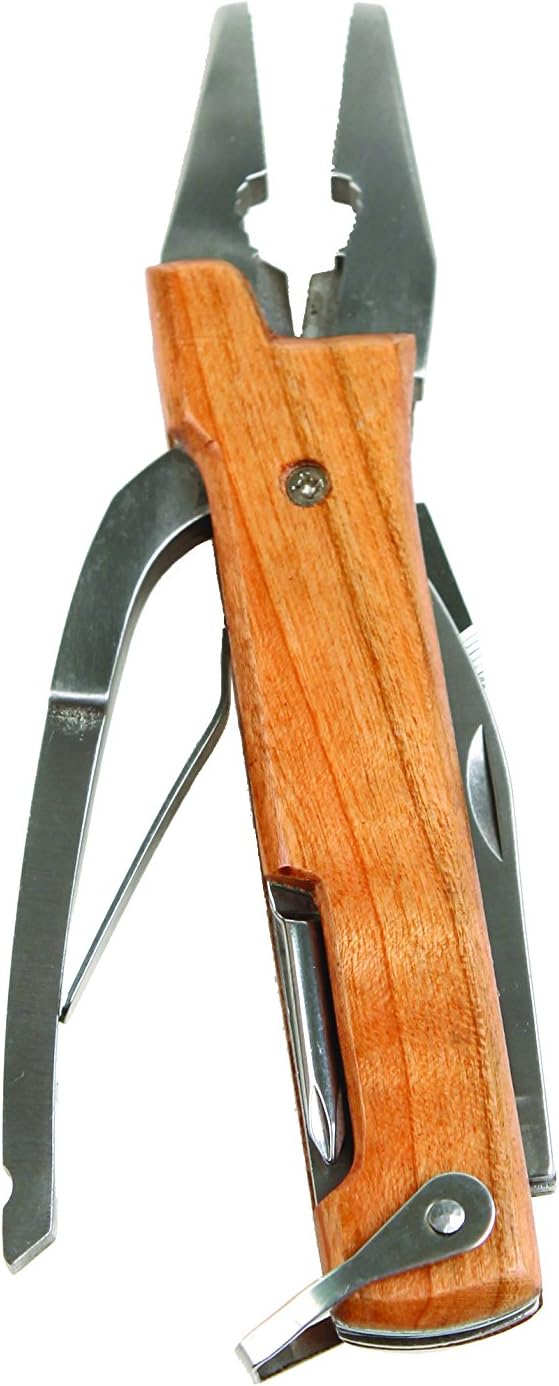 Kikkerland KKCD504 Multifunktionswerkzeug, Holzgriff Holzzange, Holzzange