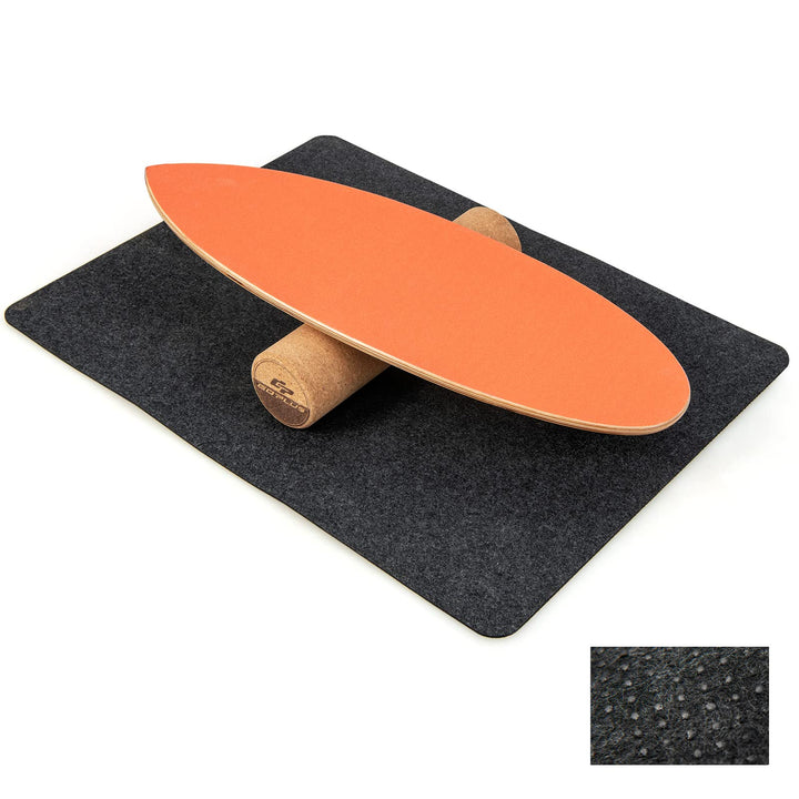 COSTWAY Balance Board aus Holz, Balancebrett, Balance Trainer Trickboard für zuhause, inkl. Korkroll
