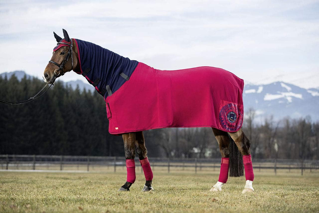 HKM 4057052282355 Abschwitzdecke Mit Halsteil-Hickstead-6900 Dunkelblau155 dunkelblau 155, dunkelbla