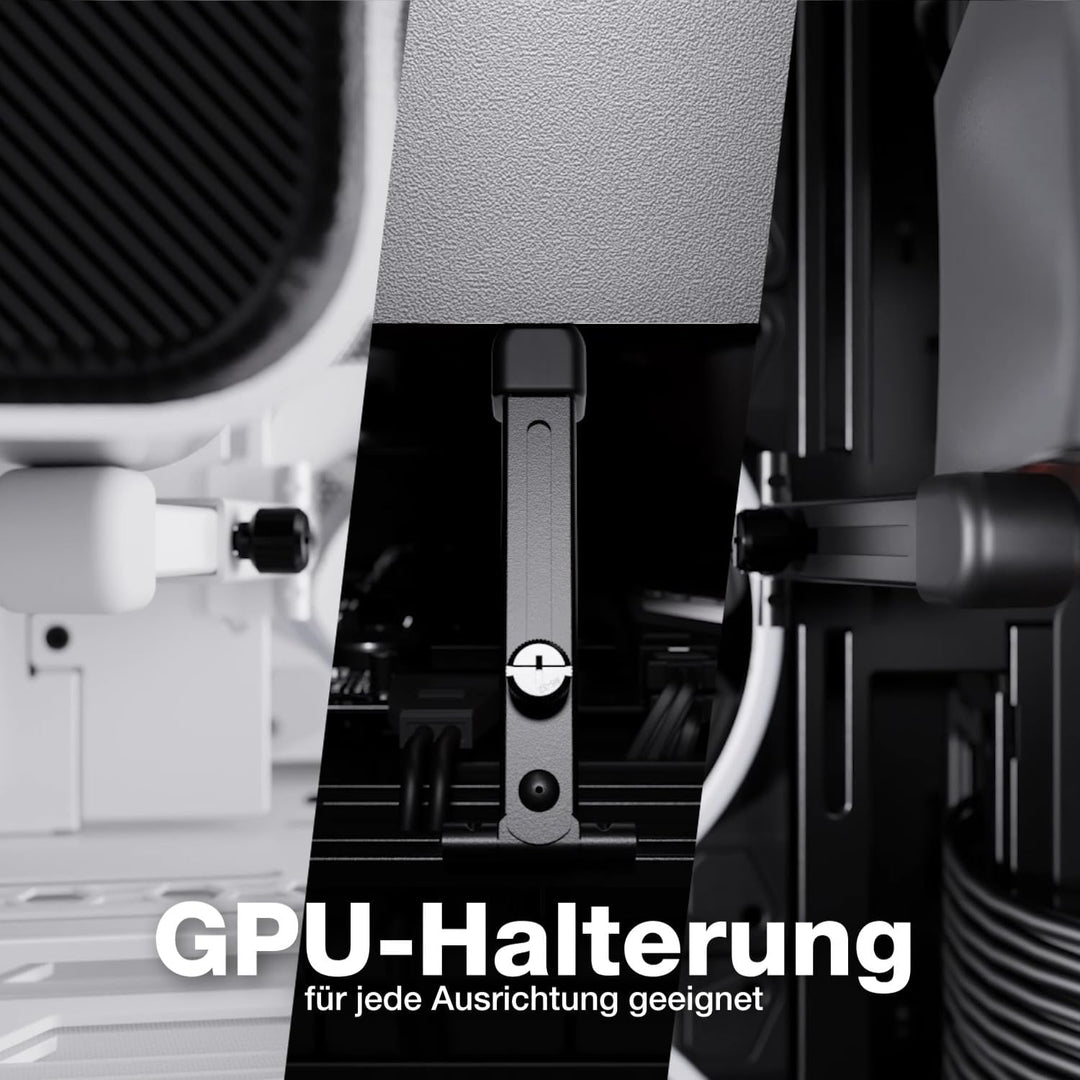 be quiet! Light Base 900 DX White PC-Gehäuse, atemberaubender Panorama-Blick, Show Case, Dual Chambe