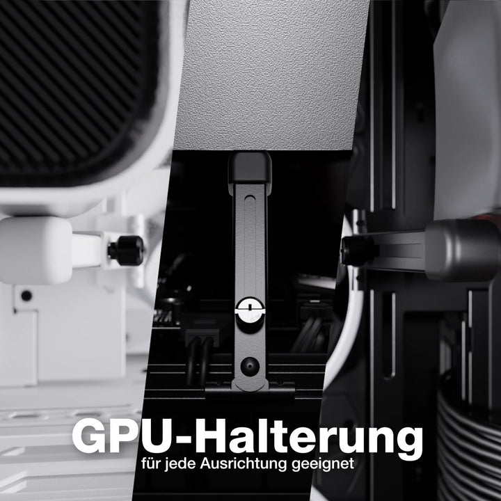 be quiet! Light Base 900 DX White PC-Gehäuse, atemberaubender Panorama-Blick, Show Case, Dual Chambe