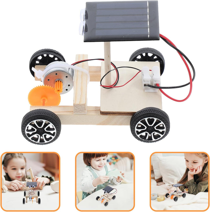 UPKOCH Solarauto Selber Bauen Projekte Stemmen Solarbetriebenes Auto Elektronik-kit 3D-Puzzle-Spielz