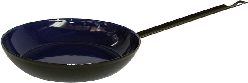 Riess, 0561-025, Bauernpfanne 30, Classic, Schwarz/Blau, 30 cm Durchmesser, Emaille, Bratpfanne, Ema