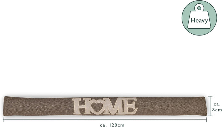 Beautissu 2er Set Zugluftstopper 120 cm lang Tuuli HE - Windstopper als Türvorleger, Haustür Rolle u