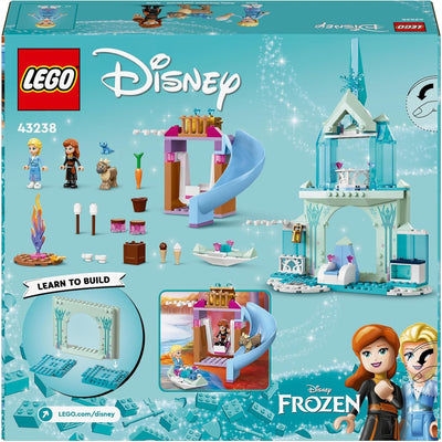 LEGO Disney Frozen Elsas Eispalast, Eiskönigin-Schloss-Spielzeug mit Prinzessin ELSA und Anna Puppen