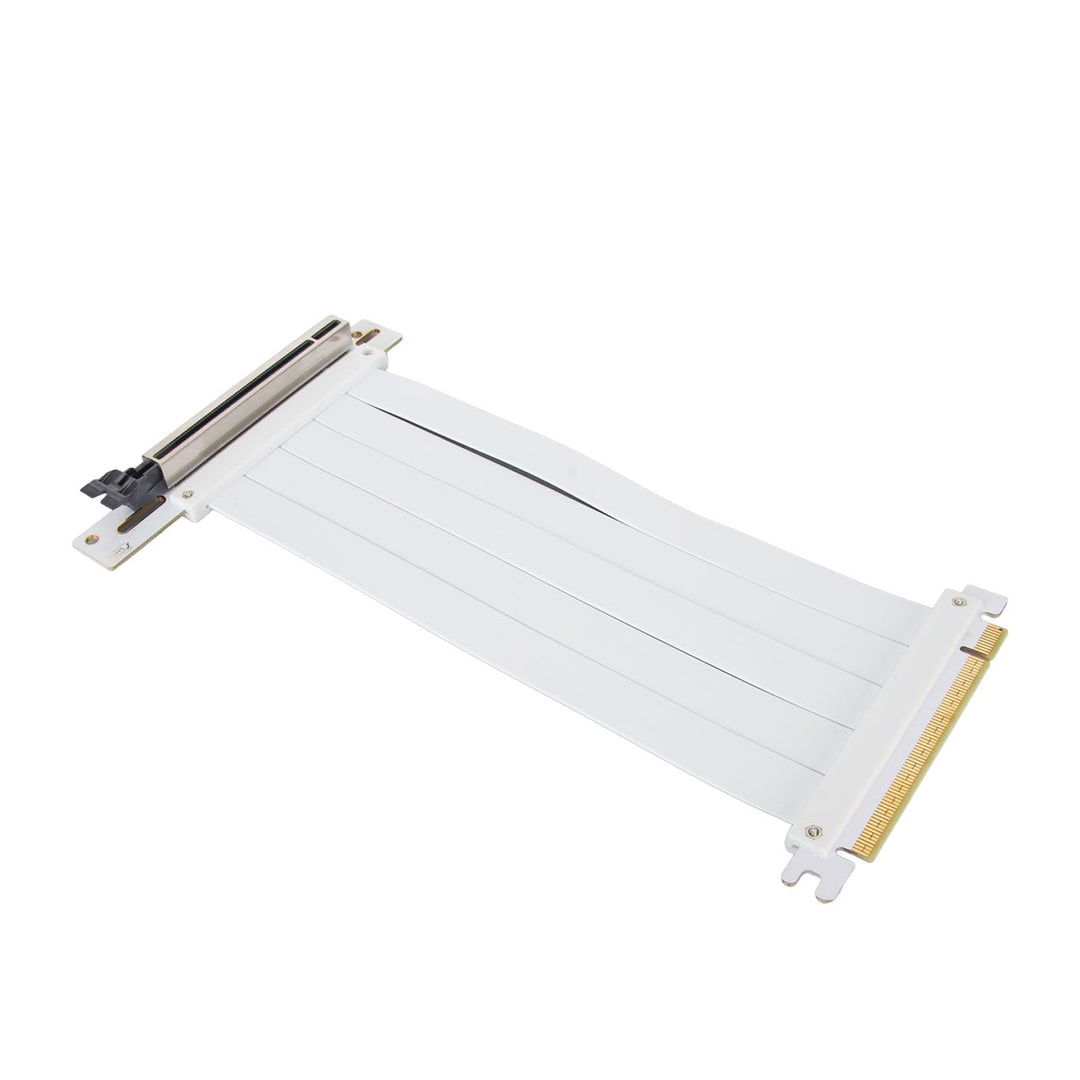 ASHATA Flexibles GPU-Riser-Kabel, PCIE 4.0 (Weiss) 20 cm Weiss, 20 cm Weiss