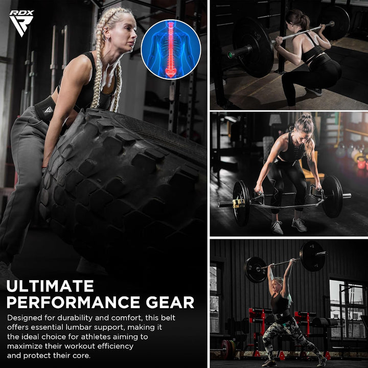 RDX 4” Gewichthebergürtel, Auto-Lock Trainingsgürtel, Powerlifting Krafttraining Bodybuilding Fitnes
