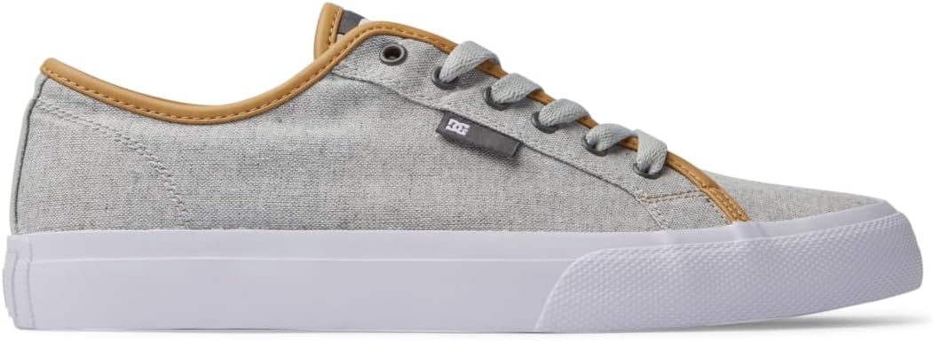 DC Shoes Herren Manual Sneaker 42.5 EU Grey Light Grey, 42.5 EU Grey Light Grey