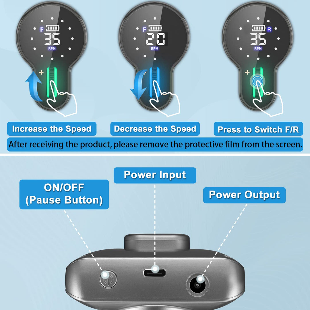 ENGERWALL Wiederaufladbarer Elektrische Nagelfräser 35000 U/min, Erstaunliche 15-Stunden-Akkulaufzei